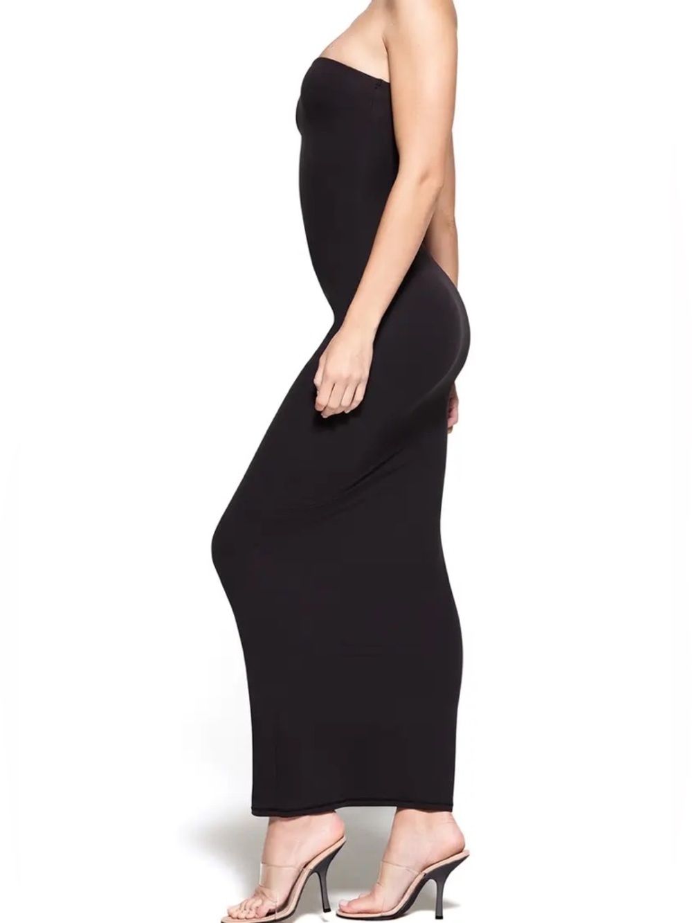 SKIMS Fits Everybody Tube Dress in Onyx - Picture 3 of 5
